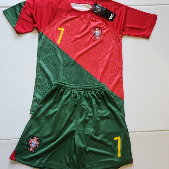 C. Ronaldo Portugal jersey 2 pc short and jersey - Picture 1 of 2